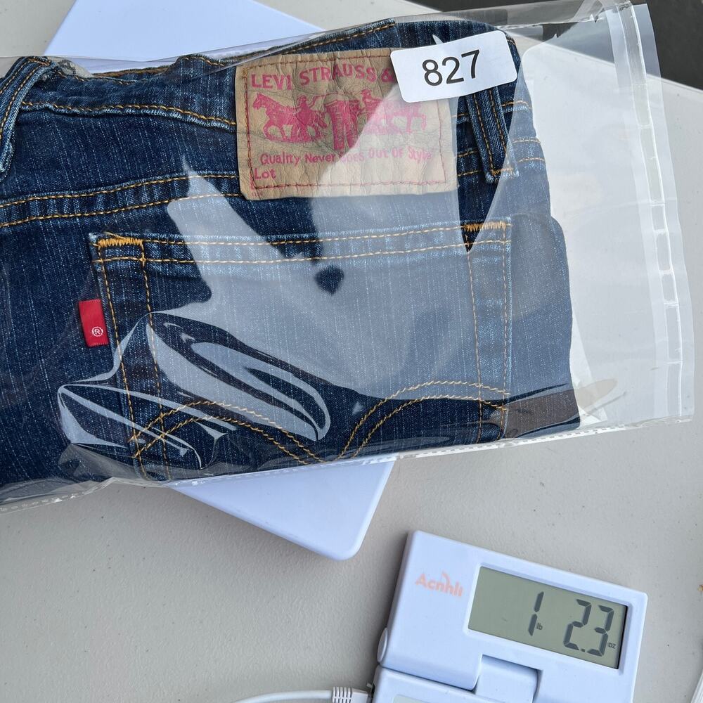 vtg Y2K Levi’s 514 Jeans Sz 11 Juniors Mid Rise Flare Med Wash Bootcut Bell - Picture 12 of 12